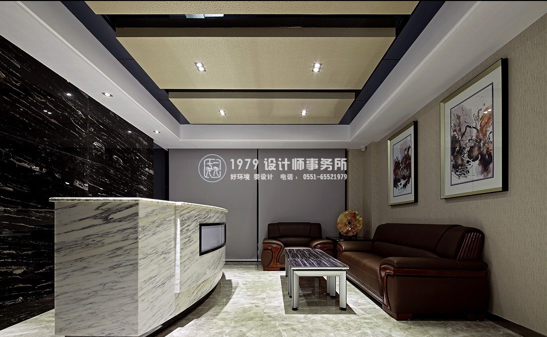 辦公室設計之前臺設計效果圖2
