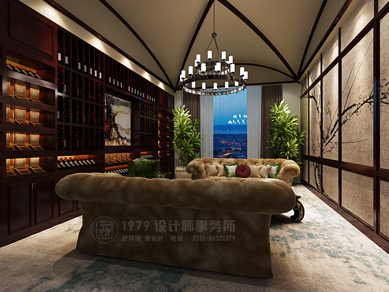 合肥會所紅酒區(qū)裝修設(shè)計效果圖